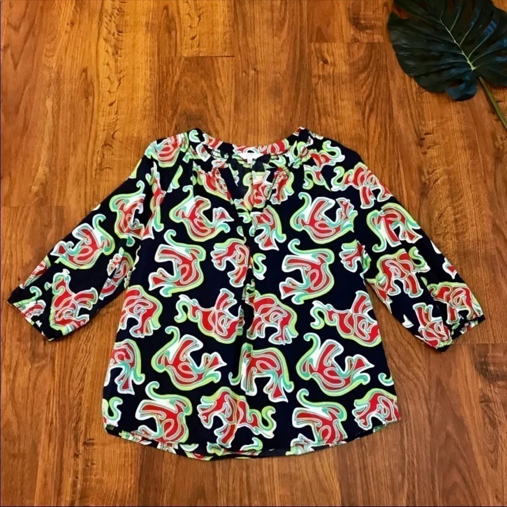 Crown & Ivy elephant blouse